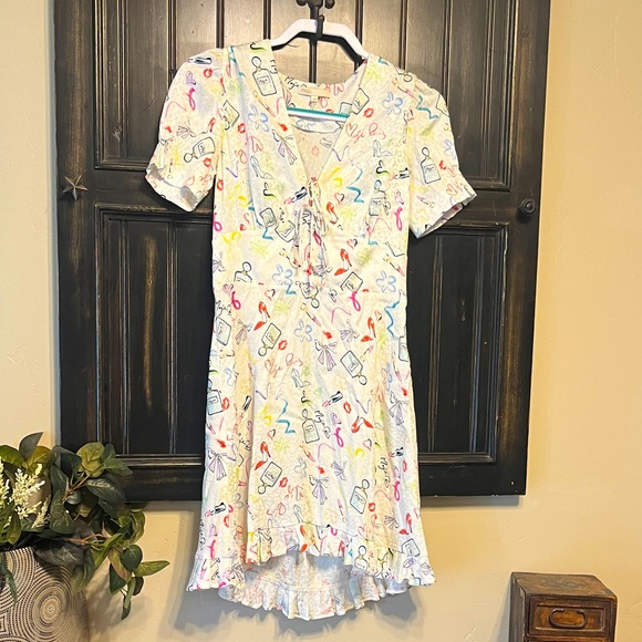 Maje Lipstick and Perfume Print Dress size small - Picture 1 of 10
